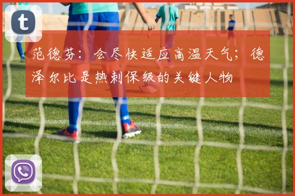 范德芬:会尽快适应高温天气;德泽尔比是热刺保级的关键人物